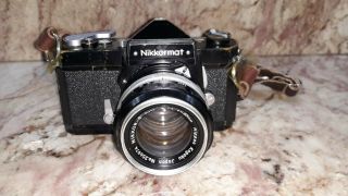 Nikon Nikkormat Camera W/ Nikkor - S Auto 1:1.  4 F=50mm Lens