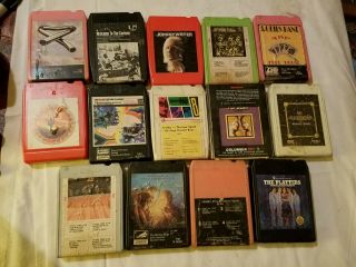 14 Vintage Classic Rock 8 - Track Tapes Traffic Tull Nrps Jefferson Airplane More