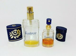 Vintage Lutece By Houbigant Eau De Parfum Spray Perfume Bottles Partially Full