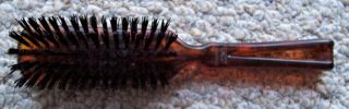 Vintage Stanley Nylon Bristle Hair Brush 8 1/4” Brown