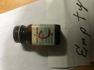 Vintage Empty Rx Stock Bottle Of 50 Seco - Synatan Tabs (sedative/stimulate)