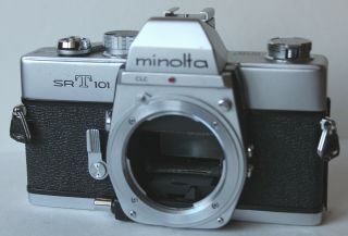 Minolta SRT101 w/MC Rokkor - PF 55mm 1.  7 & Soligor Wide Auto 28mm 2.  8 Lenses 3