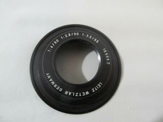 Leitz Leica Bellows Lens Adapter 16558z For Visoflex Ii & Iii 0023