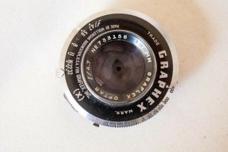 Graflex Optar 135mm F/4.  7 Large Format Lens In Graphex Shutter Parts Only
