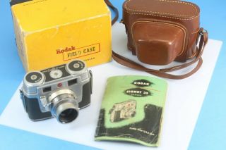 Kodak Signet 35 Camera,  W/ Ektar 44 F3.  5,  Synchro 300 Shutter.  With Case & Box.