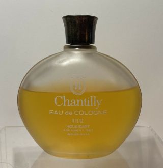 Vintage Houbigant Chantilly Eau De Cologne 8oz Bottle Approximately 65 Full