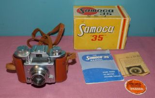 Samoca 35 Iii 35mm Film Camera Ezumar Anastigmat F/3.  5 50mm Lens