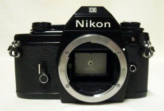 Vintage Nikon Em 35mm Slr Film Camera Body Only Functional Meter