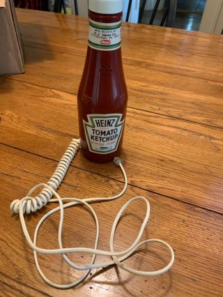 Vintage Heinz Ketchup Bottle Phone 1984 Telephone -