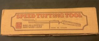 Vintage Rug Crafters Rc Speed Tufting Tool Wood & Metal Crafts