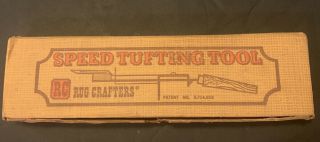 Vintage Rug Crafters RC Speed Tufting Tool Wood & Metal Crafts 2