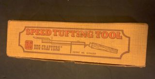 Vintage Rug Crafters RC Speed Tufting Tool Wood & Metal Crafts 3