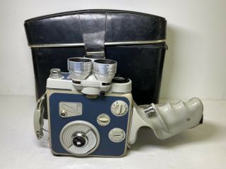Vintage Eumig C3m 8mm Cine Camera W/ Black Leather Case