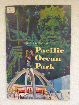Very Rare Vintage 1958 The Story Of Pacific Ocean Park Ca Brochure Booklet 23 Pg