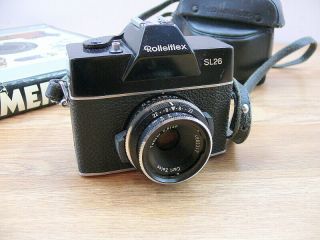 Rolleiflex Sl26 With Fixed 40mm F:2.  8 Tessar Lens.