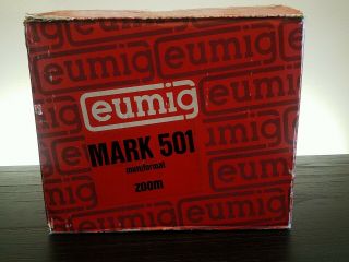 Eumig Mark 501 8 Cine Movie Film Projector 8mm. ,  No Power Cord.