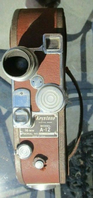 Vintage Keystone A - 12 16mm Movie Camera With Case