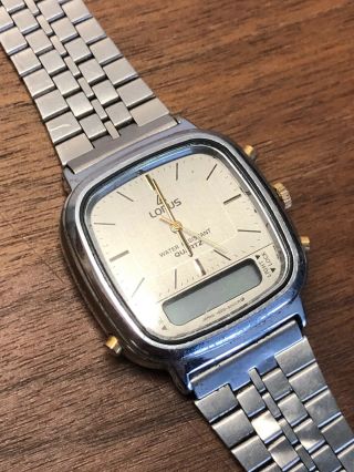 Vintage Lorus Ana Digi Gents Wristwatch Y653 5000