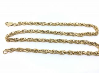 Antique Vintage 9ct Rolled Gold Necklace Chain