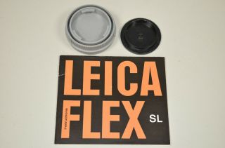 Leicaflex Sl Instruction Book English,  Body Cap,  Double Rear Lens Cap Leica