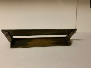 Vintage Antique Brass Hood Plate For Mail Letters 2