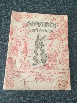 (w) Rare Vintage Magic Trick Book Geeft College By Anverdi