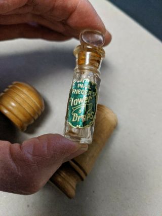 1910 - 20’s Vintage Paul Rieger Flower Drops Perfume Bottle in Fab Box 2