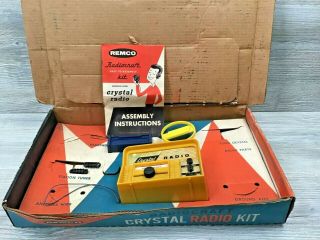 Vintage Remco Radiocraft Crystal Radio Kit W/ Box