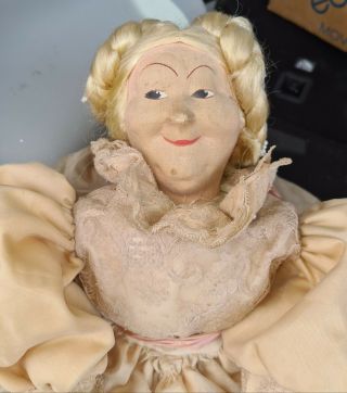 Antique Russian Old Lady Tea Pot Cozy Cloth Doll