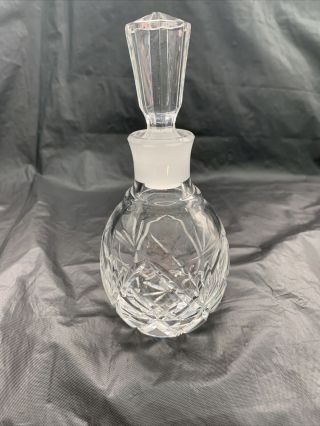 Vintage Perfume Bottle Heavy Crystal With Stopper