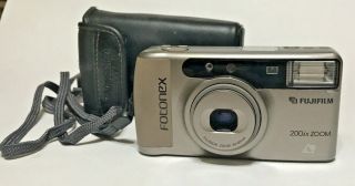 Fujifilm Fotonex Camera 200ix Zoom Point And Shoot 25 - 55mm Aps Film With Case