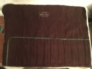 Vintage Pacific Silvercloth Brown Anti - Tarnish Storage Bag For 12 Knives 1 Of 2