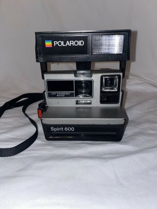 Polaroid Spirit 600 Instant Film Camera With Flash & Light Management System