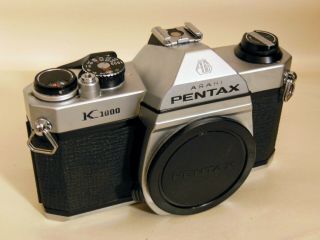 Classic Asahi Pentax K1000 Camera Body - Great - Looks Okay