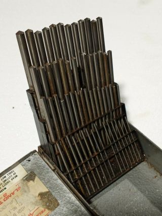 Cleveland Vintage Co No 80 Drill Bit Holder Index Numbers With Pins 1 To 60