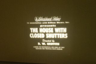 1910 House With Closed Shutters B W Silent 8 Mm Film Dw Griffith Civil War