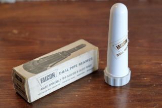 Old Vintage Falcon Dual Pipe Reamer Cleaner & Box,  Made In England,