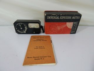 Vintage Weston Photronic Exposure Meter (1936) Model 650 And Guide