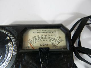 Vintage Weston Photronic Exposure Meter (1936) Model 650 and Guide 3