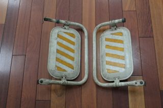 2 Vintage Truck Mirrors Rectangular,  6 1/2” X 11”,  With Brackets,  Seal Intact 3