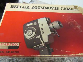 NOS Emdeko Zoom Reflex Movie Camera Cds EM 5000 With Filter in 2