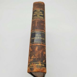 Antique Book The Century Dictionary And Enyclopedia Volume Vol.  6 1895