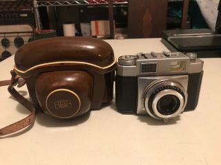 Vintage Zeiss Ikon Contina Camera 35mm German / Leather Case Read
