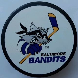 Baltimore Bandits Vintage American Hockey League Ahl Vegum Official Game Puck