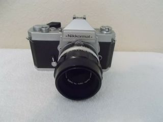 Nikon Nikkormat Ft2 Camera With Micro - Nikkor Auto1:3.  5 F=55mm Lens