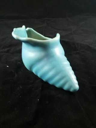 Vintage Van Briggle Pottery Ming Conch Shell Planter Vase 2