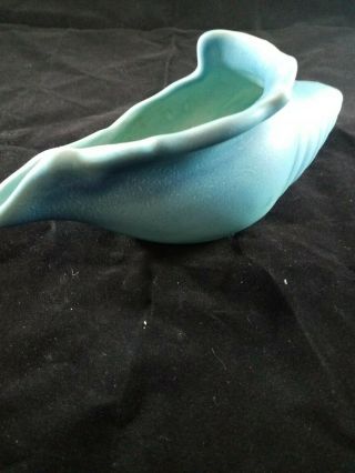 Vintage Van Briggle Pottery Ming Conch Shell Planter Vase 3