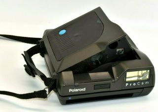 Vintage Polaroid Procam Spectra Instant Film Flash Camera With Strap
