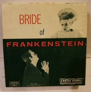 Vintage " Bride Of Frankenstein " By Castle Films 8mm B&w 1013