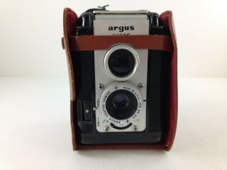 Vintage Argus 75 F/8 65 Mm Camera With Leather Protective Case